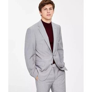 Calvin Klein Men's 2-Pc Suit Jacket 42R Pants 36x30 Wool Blend E081141‎